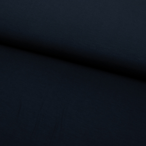Ensfarvet bambusjersey - mørkeblå