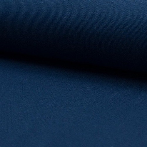 Rundstrikket rib i indigo