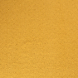 Double gauze med broderi - okker