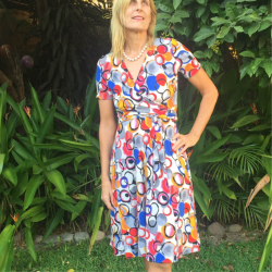 Wardrobe By Me: Wanda Wrap Dress i jersey med korte ærmer
