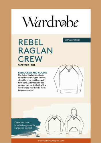 Wardrobe By Me: Rebel Raglan sweater og hoodie, str. 2XS-3XL