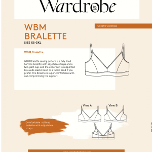 Wardrobe By Me: WBM Bralette, str. XS-3XL