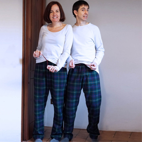 Wardrobe By Me: Unisex Pajama Pants til fastvævet stof