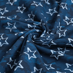 Jogging med camouflage og stjerner på navy baggrund