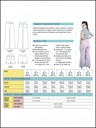 Tilly And The Buttons: Jessa Trousers and Shorts, str. 34-48
