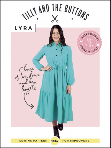 Tilly And The Buttons: Lyra Shirt Dress i fast stof, str. 34-52