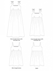 Tilly And The Buttons: Skye Dress, teknisk tegning