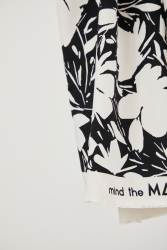 mind the MAKER, fast viscose-crepe, floral shade - creamy white