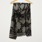 mind the MAKER, fast viscose-crepe, floral shade - calm grey
