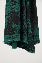 mind the MAKER, fast viscose-crepe, shadow splash – bottle green