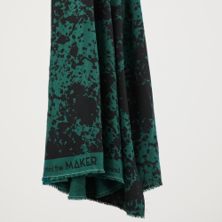 mind the MAKER, fast viscose-crepe, shadow splash – bottle green