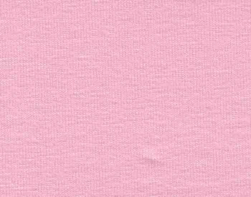 Ensfarvet bomuldsjersey i lyserød