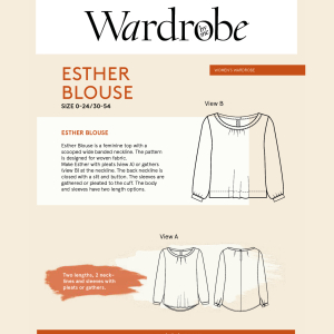 Wardrobe By Me: Esther Blouse, str. 30-54