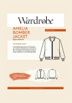 Wardrobe By Me: Amelia Bomber til mellemtungt fast stof eller strækstof i str. 30-54