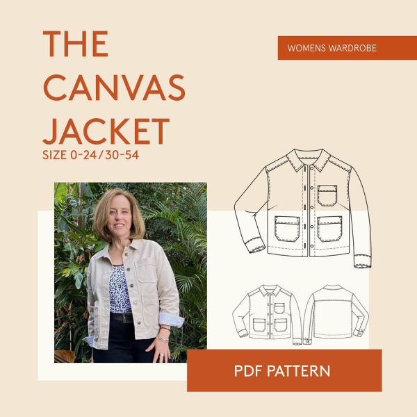 Wardrobe By Me: Canvas Jacket i fastvævet kraftigt stof til str. 30-54