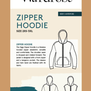 Wardrobe By Me: Zipper Hoodie, str. 2XS-3XL