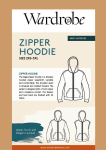 Wardrobe By Me: Zipper Hoodie i jogging eller french terry til str. 2XS-3XL