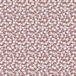 Fast viscose med små blomster - lilla