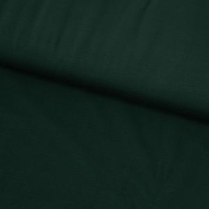 Ensfarvet bomuldsjersey - flaskegrøn