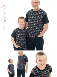 MiniKrea: klassisk T-shirt, str. 2-16 år og XS-XXL
