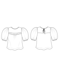 Friday Pattern Co. - Sagebrush Top, str. XS-7XL