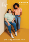 Friday Pattern Co. - Sagebrush Top, str. XS-7XL