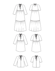 Friday Pattern Co. - Wilder Gown, str. XS-7XL