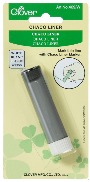 Clover skrædderkridt liner - hvid