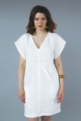 Nærbillede af kaftankjole fra Closet Core Patterns